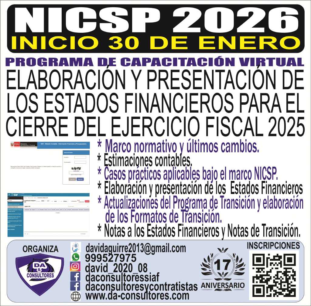 ELABORACIÓN Y PRESENTACIÓN DE ESTADOS FINANCIEROS PARA EL CIERRE DEL EJERCICIO FISCAL 2025